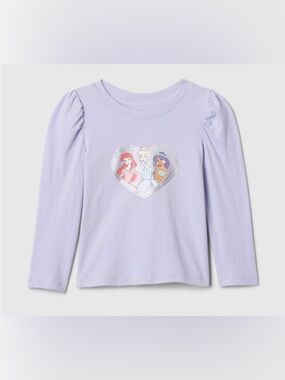 Gap Lavender Princess Graphic Long-Sleeve Top